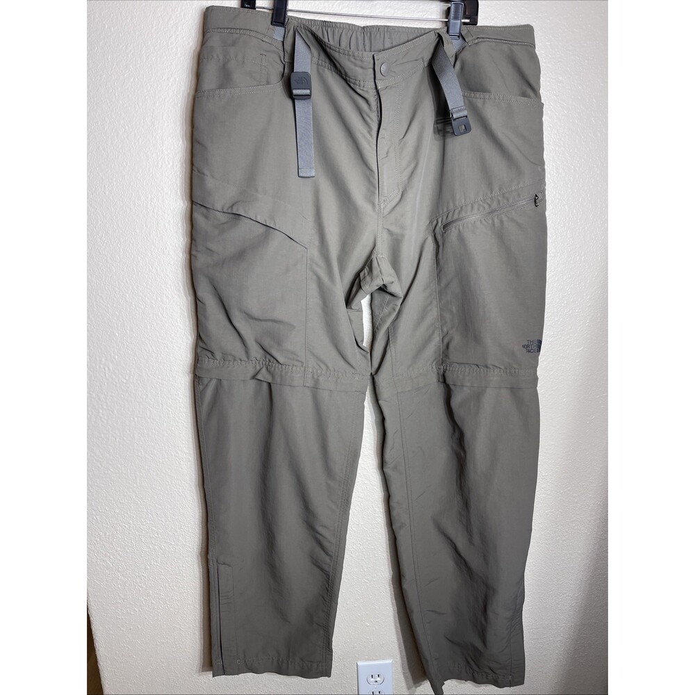 The North Face Mens Olive Convertible Hiking Performance Pants Shorts Size XL/TG